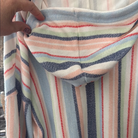Roxy Striped Hoodie Large - Picture 3 of 4